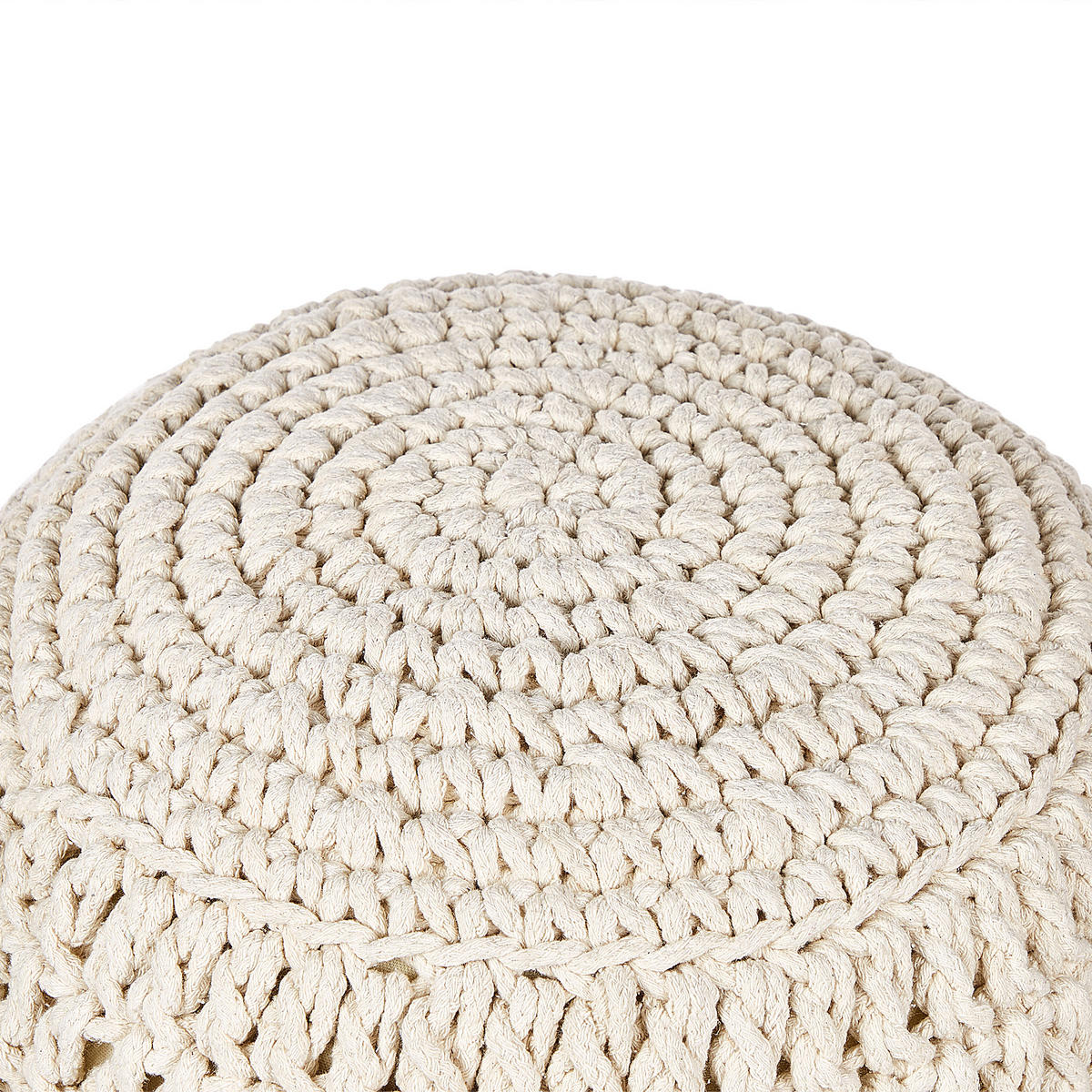 POUF Beige Arpatu - Beige, Naturmaterialen (40/40/40cm) - Beliani