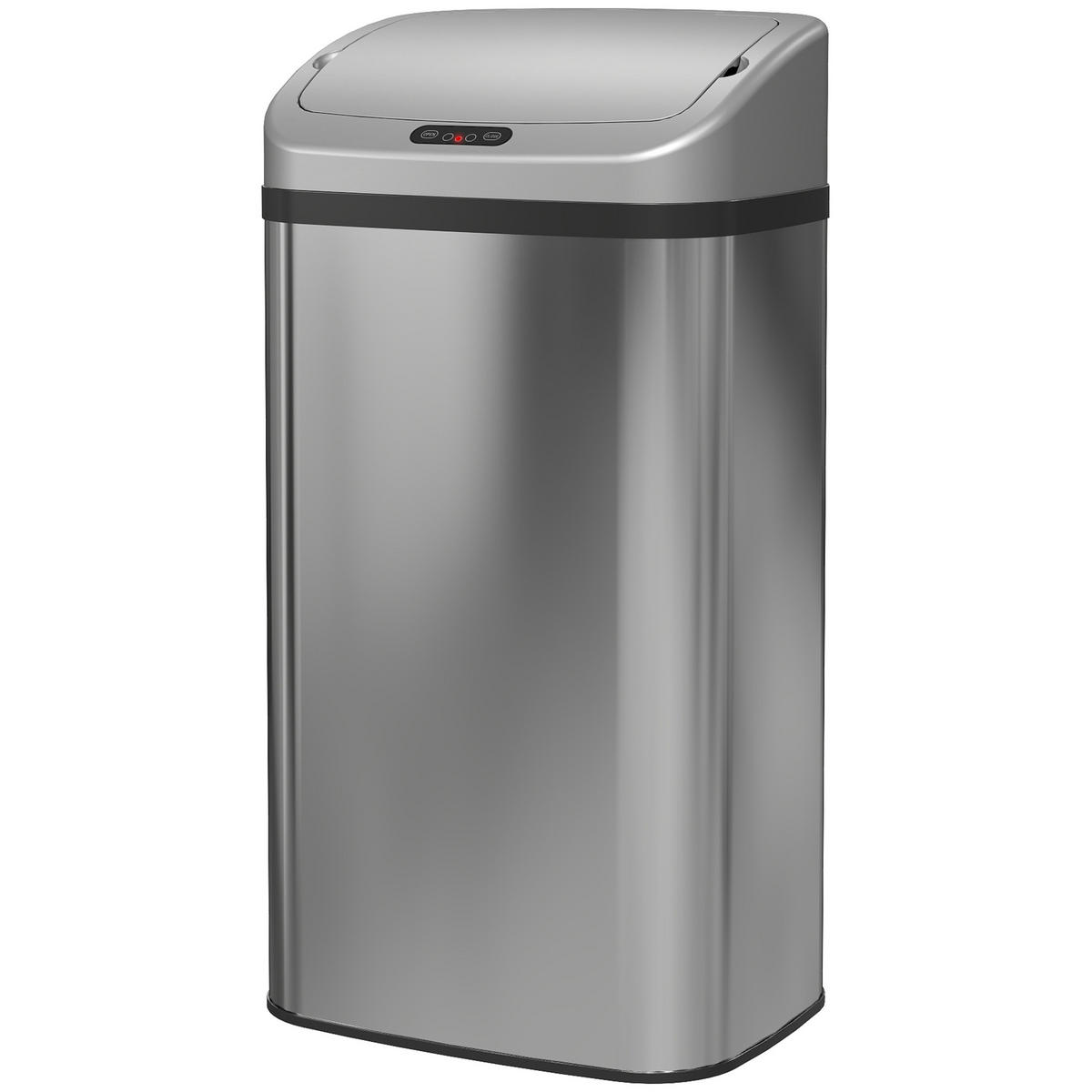MÜLLEIMER DE-08899 48 L, automatische Schließfunktion Silberton - Silberfarben, Kunststoff (25/69/33cm) - ComfortXL