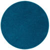LUXUS HOCHFLOR LANGFLOR TEPPICH MILANO RUND - Petrol, Textil (160/160cm) - Snapstyle