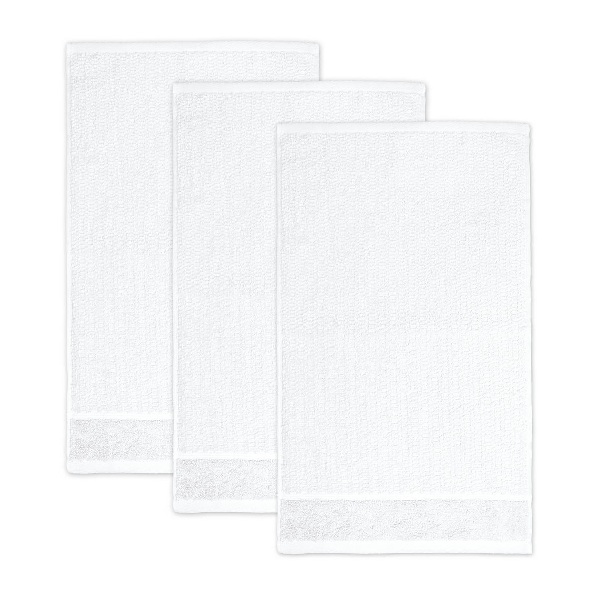 GÄSTETUCH PEARL 3ER PACK - Weiß, Textil (30/50cm) - Möve for Frottana