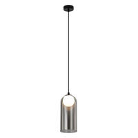 HÄNGELEUCHTE Wrythu 12.0/151.5/12.0 cm - Schwarz, Glas (12/12/151.5cm) - ZMH