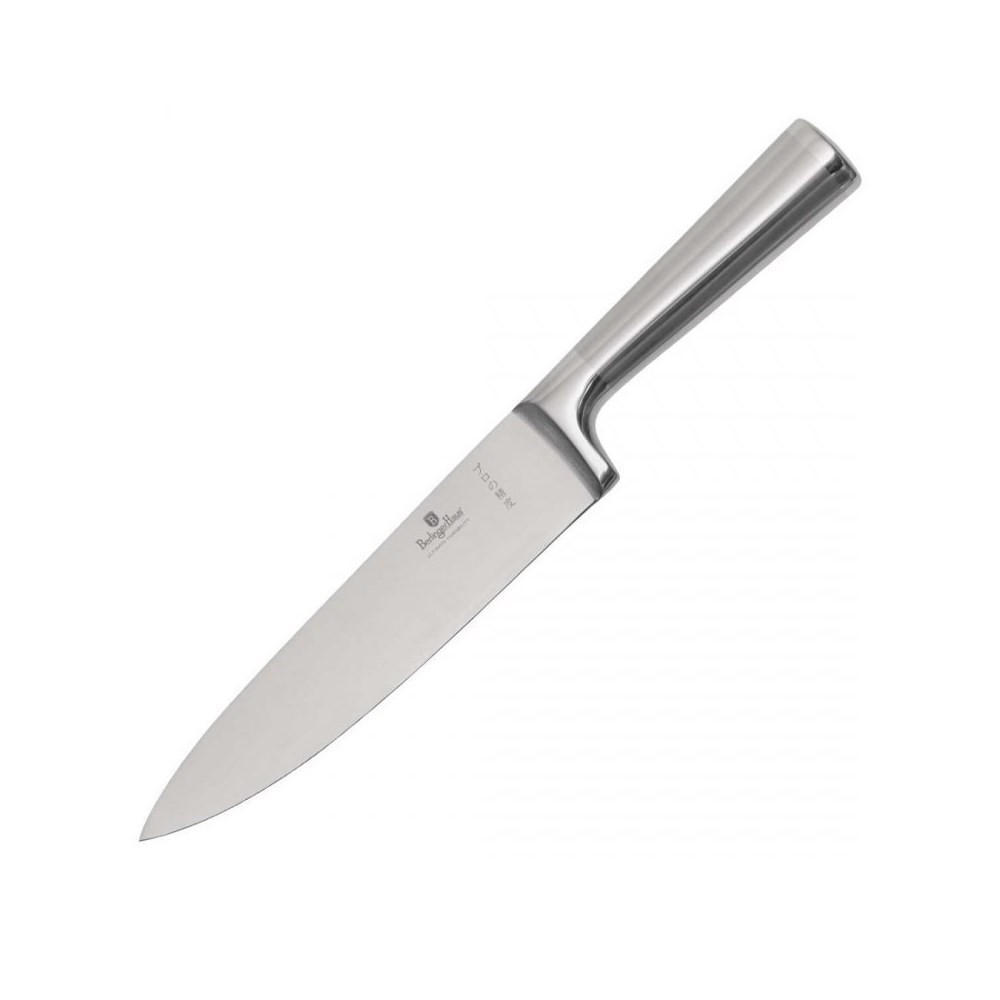 KOCHMESSER Silber 34/5/34 cm BH2822 - Silberfarben, Metall (34cm) - Berlinger Haus