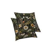 KISSENBEZÜGE 2er-Set 60 x 60 cm Grün Pflanze Blume - Multicolor, Textil (60/60cm)