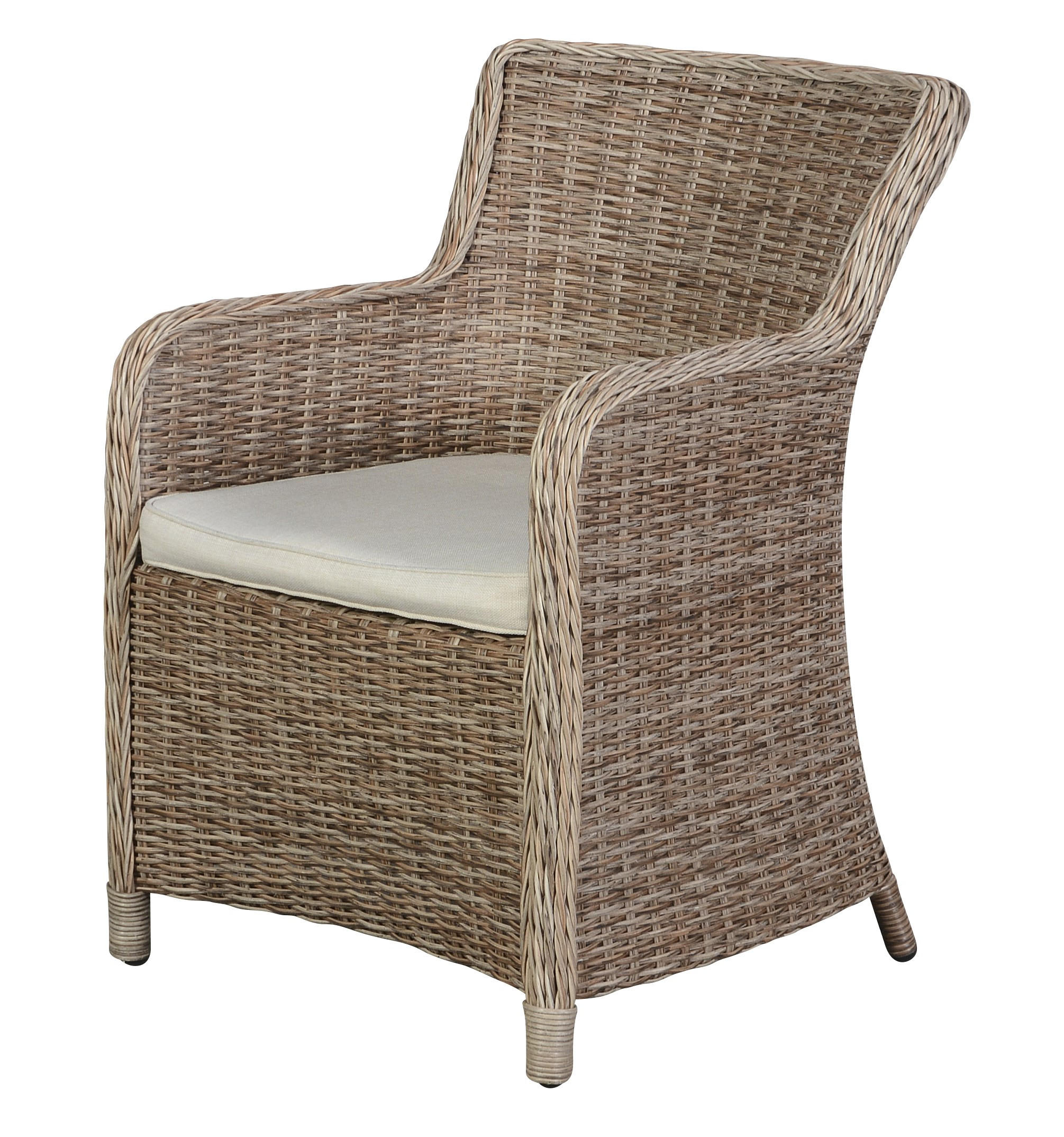 GARTENSTUHL, Gram, Stühle Natur, Rattan, 65 x 61 x 86 cm, 2-teilig - Naturfarben, Naturmaterialien (65/86/61cm) - ebuy24