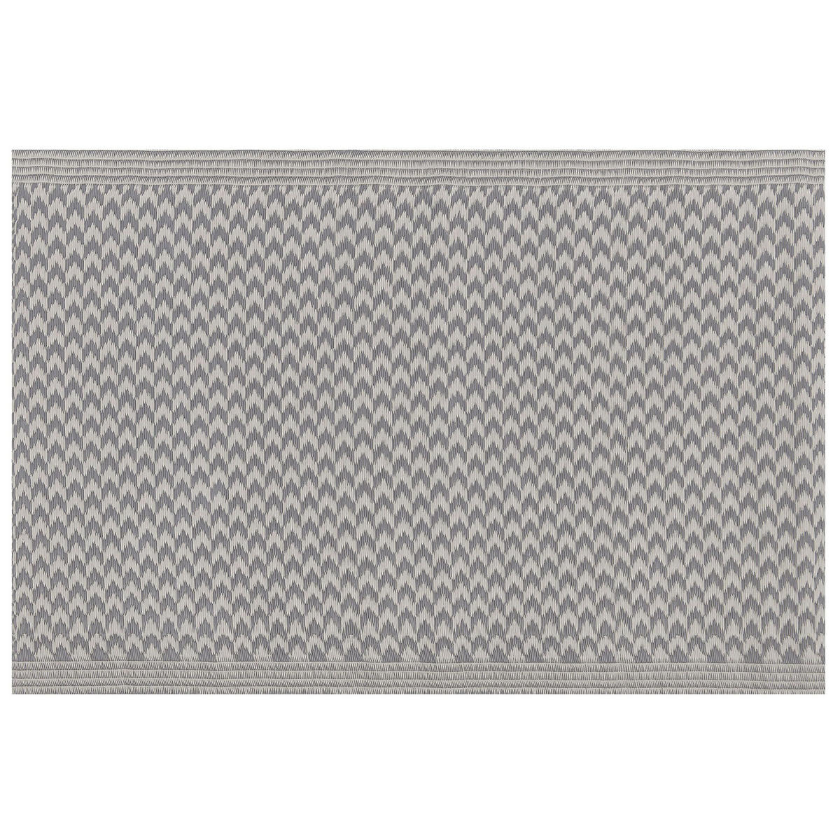 OUTDOOR-TEPPICH Mango 90/60 cm - Grau, Kunststoff (60/90cm) - Beliani