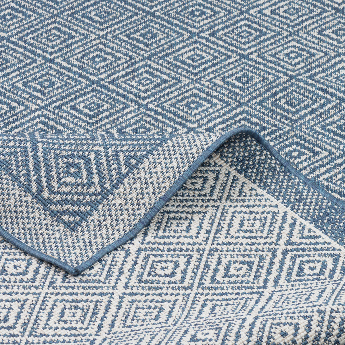 IN & OUTDOOR TEPPICH HAMPTON MELIERT - Blau, Textil (160/230cm) - Pergamon