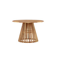 GARTENESSTISCH LUMPUR Braun 120x120x75 cm - Braun, Holz (120/120/75cm) - FURNLUX