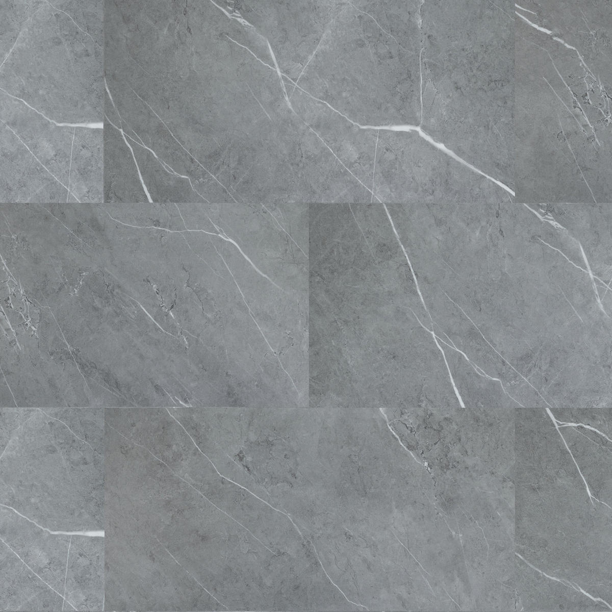 AQUA Click Tiles XL - Wasserdichte Wandpaneele und Bodenpaneele für Badezimmer - Hawick XL - grau - 5 Paneele (2,26m²) - Grau, Kunststoff (95/47.5/0.4cm) - Aqua-Step® 