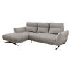ECKSOFA Giovanni Z LCH, Seite: Links LC-2R - Hellbraun/Schwarz, Holz/Textil (298/195cm) - MIRJAN24
