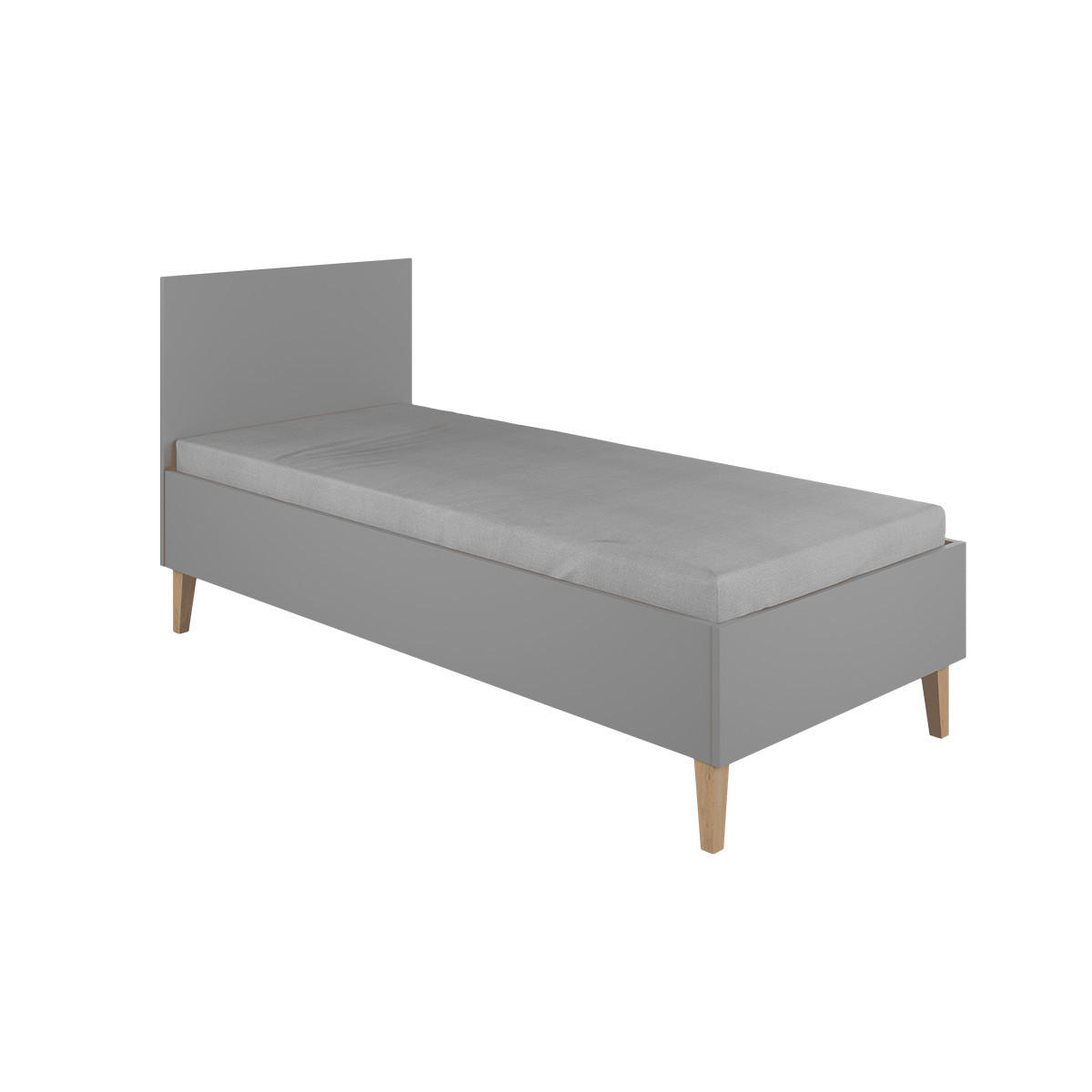 POSTEĽ Kubi Sivá - sivá, kompozitné drevo (80/180cm) - Petits-meubles