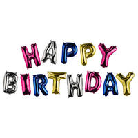 FOLIENBALLONS (13-teilig) Upper Class - Multicolor, Kunststoff (500/8/45cm) - BUTLERS