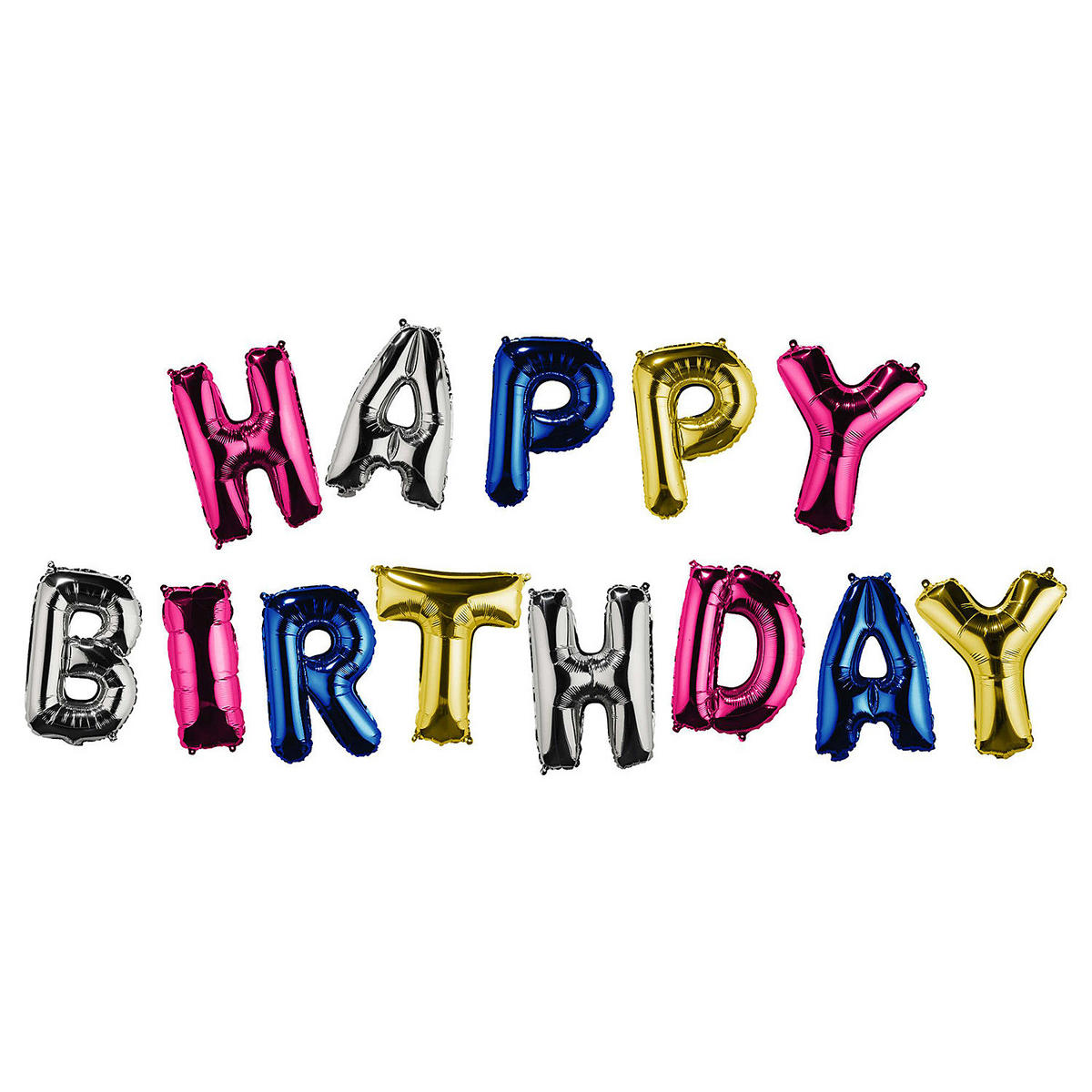 FOLIENBALLONS (13-teilig) Upper Class - Multicolor, Kunststoff (500/8/45cm) - BUTLERS