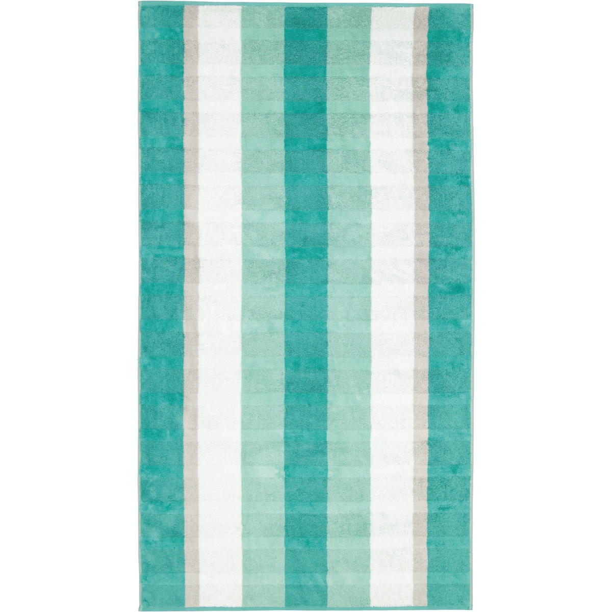 DUSCHTUCH NOBLESSE STRIPE 1087 SMARAGD - 44 - Grün, Textil (80/150cm) - Cawoe