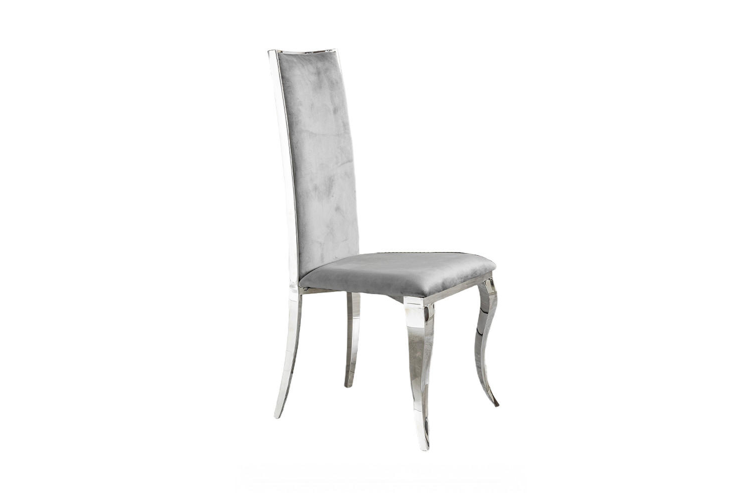 ESSZIMMERSTUHL MORA Grau Velvet (1er-Set) - Grau, Textil (48/109/57cm) - KAWOLA