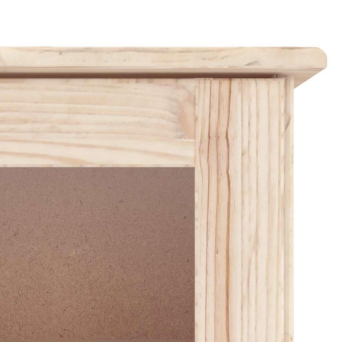 HIGHBOARD Alta 77/35/165 Cm Massivholz Kiefer - Braun, Holz (35/165/77cm) - vidaXL