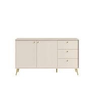 KOMMODE SFERA 156,2/89,2/40,5cm mit 3 Schubladen 2 Türen Beige - Beige, Holzwerkstoff (156.2/89.2/40.5cm) - MASSENO