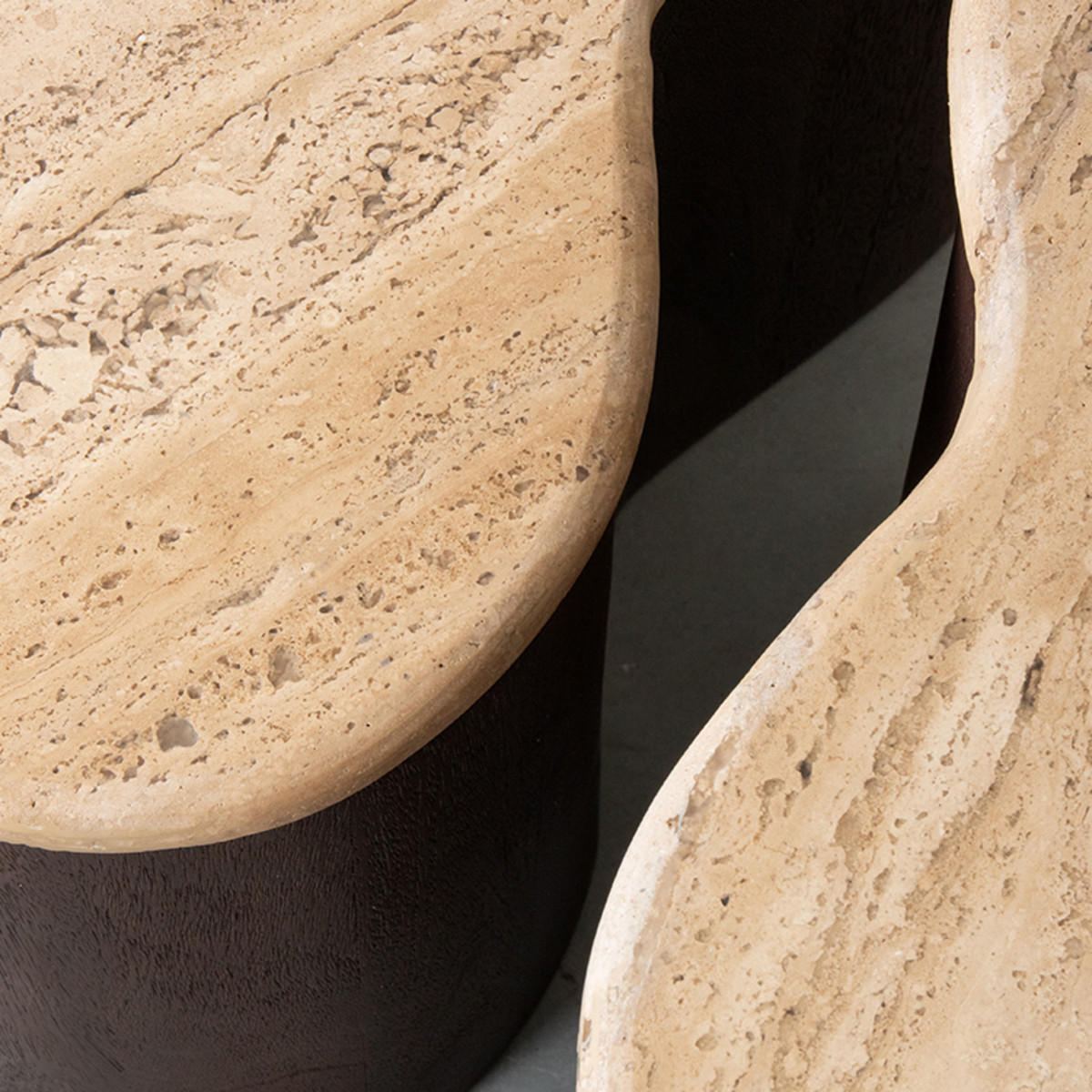 BEISTELLTISCH Davi Braun 30/40/45 cm - Braun, Naturmaterialien (30/40/45cm) - LABEL51