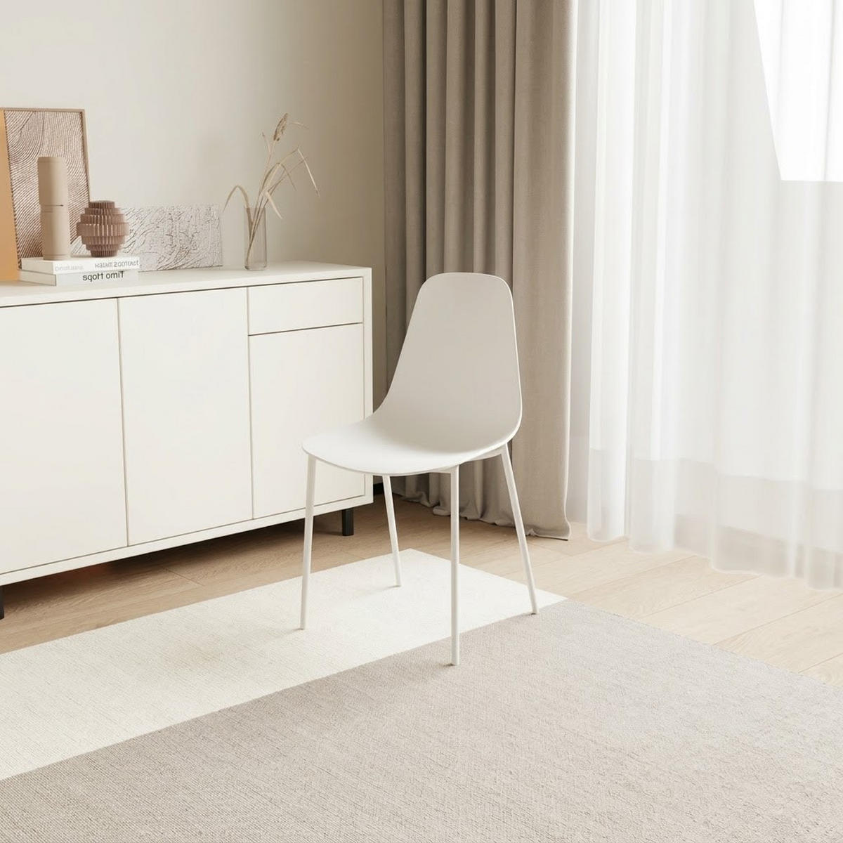 STUHL FELIZ weiß - Weiß, Kunststoff (48/88/48cm) - Légia Home