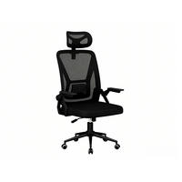 DREHSTUHL Webstoff Schwarz ergonomisch klappbare Armlehnen - Schwarz, Kunststoff (24/48/53cm) - Rattrix