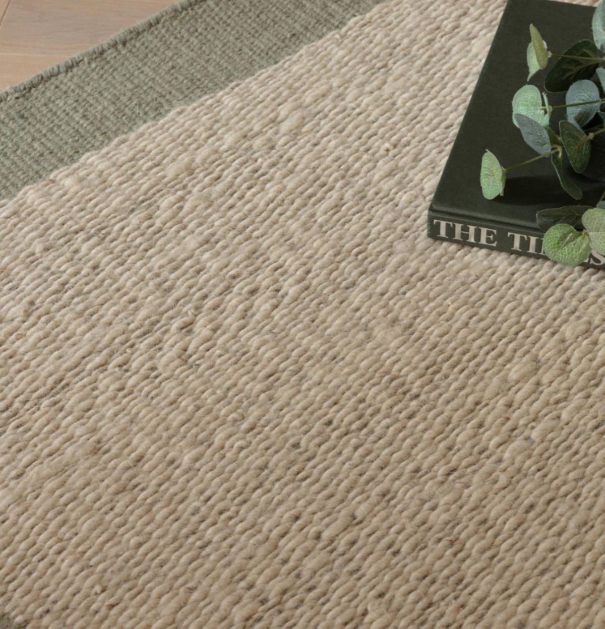 TEPPICH modern Wohn-/Schlafzimmer reine Wolle MALI Grün 160x230 cm - Grün, Naturmaterialien (160/230cm) - Novatrend