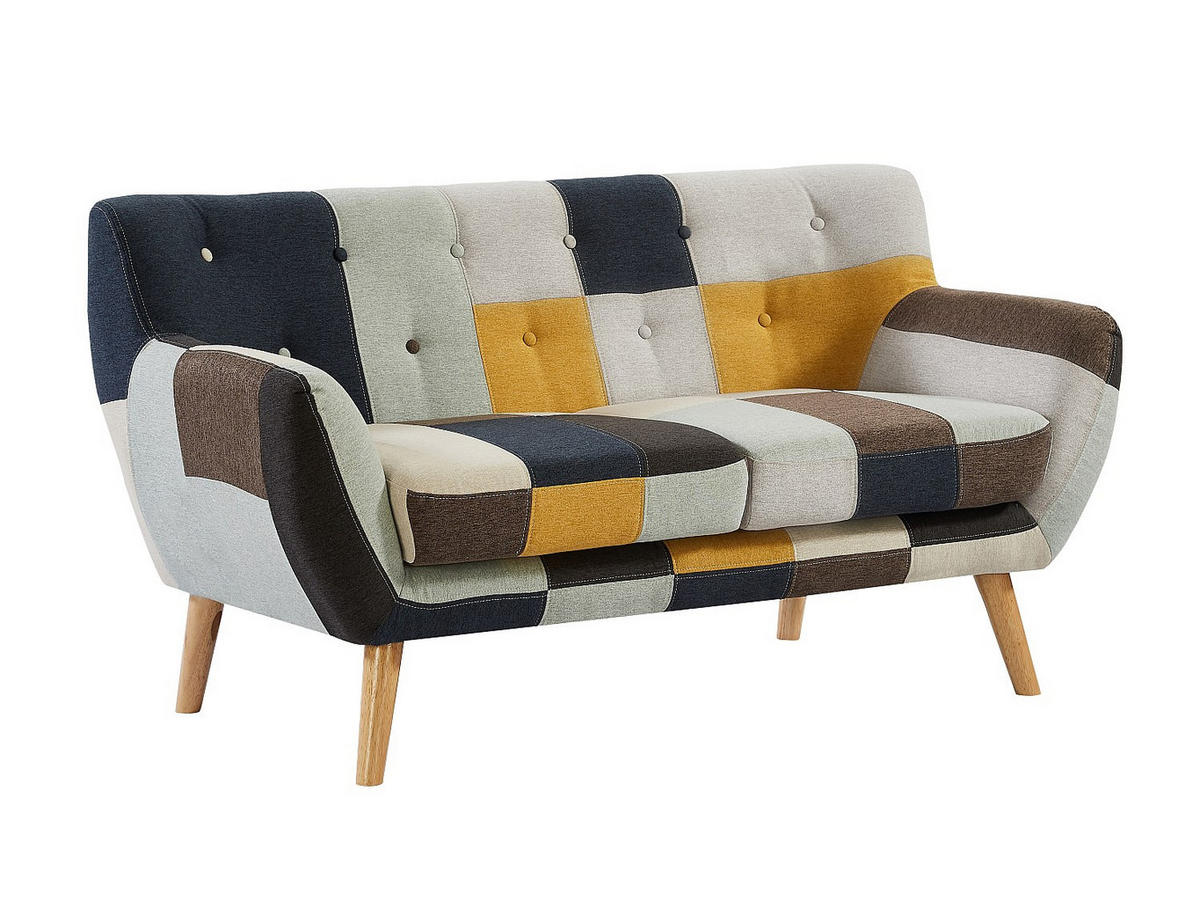 COUCHGARNITUR - 5 Personen - stoff - mehrfarbig Serti - Multicolor, Holz/Textil (188/81/80.5cm) - Vente-Unique