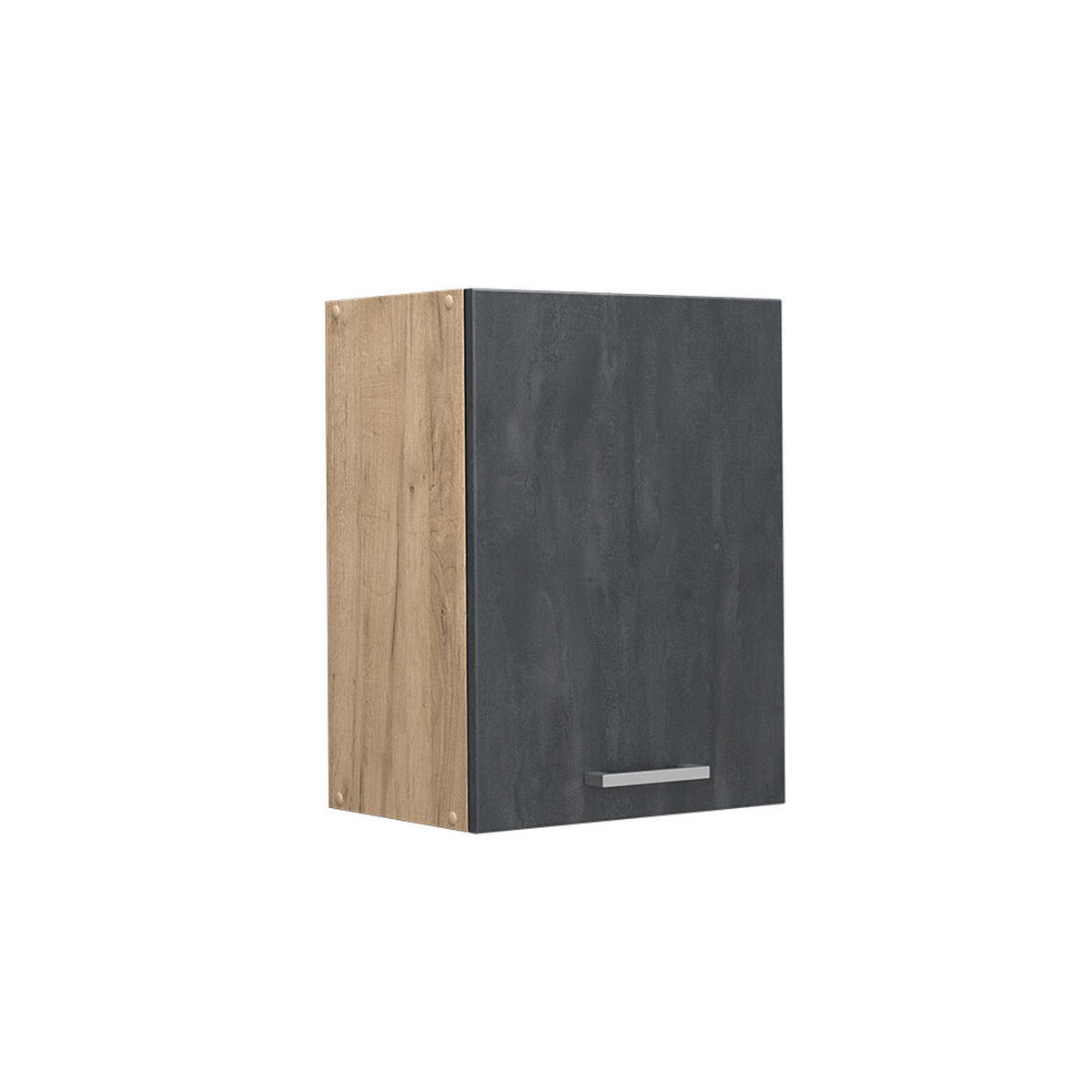 HÄNGESCHRANK R-Line Schwarz Beton 45 cm - Honigeiche/Eiche Wotan, Holzwerkstoff (45/60/31cm) - Vicco