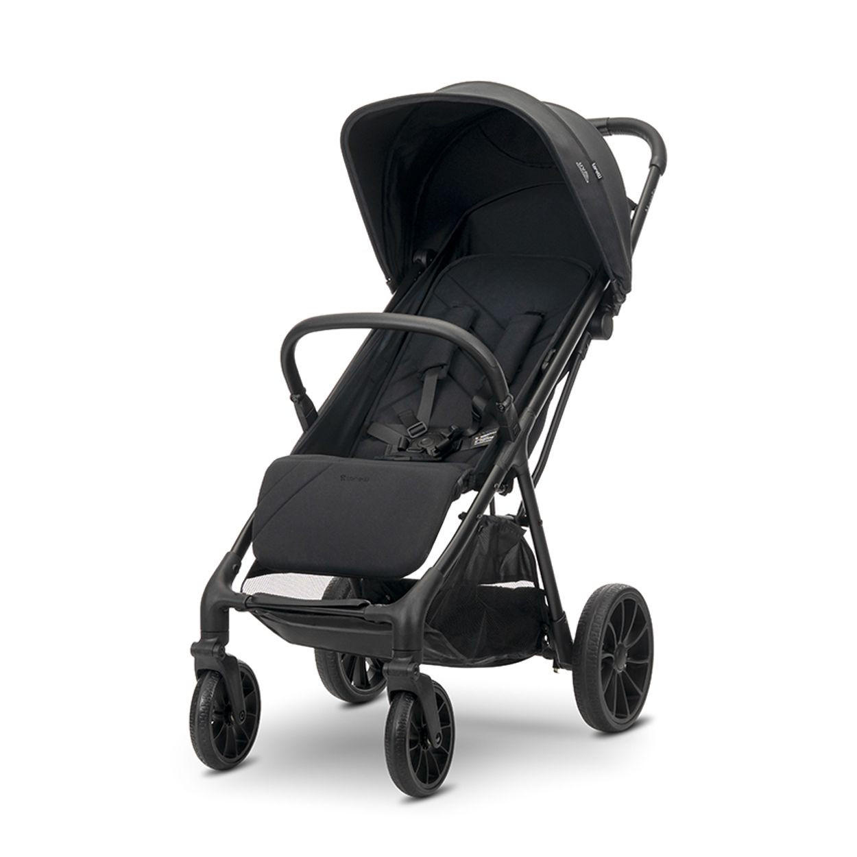 KINDERWAGEN Nuvella schwarz faltbar, verstellbare Rückenlehne, Sonnendach - Schwarz, Metall (102/54/110cm) - Lorelli