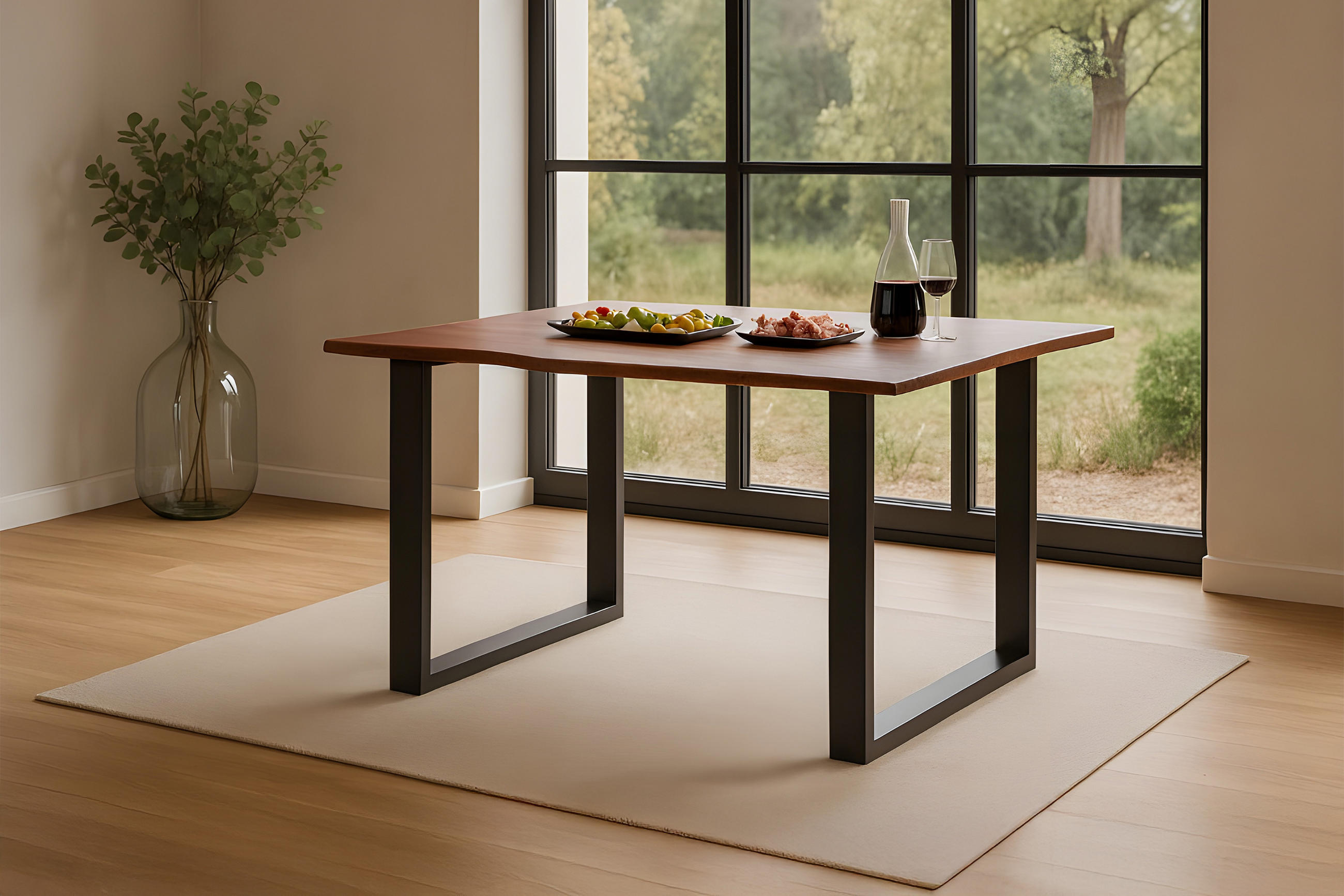 ESSTISCH ROXANA - Beige/Naturfarben, Holz (80/120/77cm) - SAM