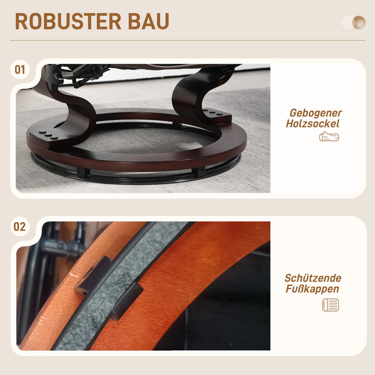 SESSEL Braun 85.0/76.0/104.0cm - Braun, Leder (76/104/85cm)