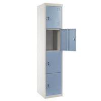 SCHLIESSFACH Blau - Hellblau, Metall (38/180/45cm) - MCW