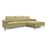 ECKSOFA May Olivgrün 275 × 44 × 173 cm - Olivgrün, Textil (275/44/173cm) - Pillovely