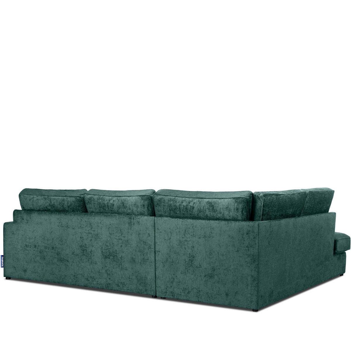 ECKSOFA LINKS IMPERA Modern 4/5 Sitzer, Marineblau - Blau, Textil (314/224cm) - KONSIMO®