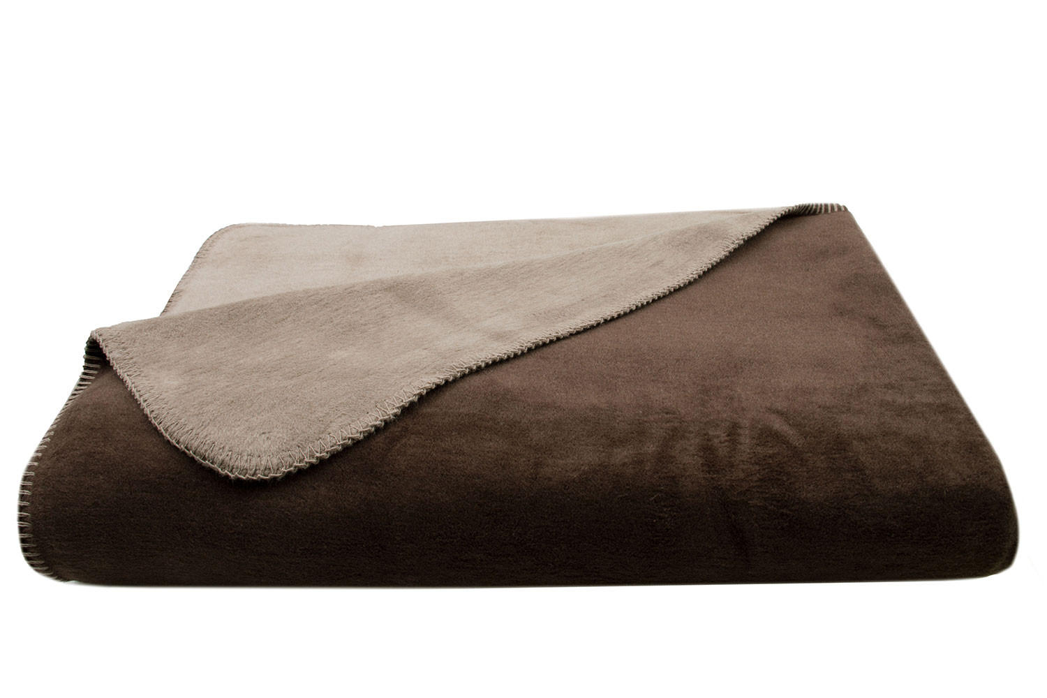 KUSCHELDECKE, 150x200 cm, 60% Baumwolle, 40% Polyacryl, Braun - Dunkelbraun, Naturmaterialien (150/200cm) - Zollner