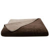 KUSCHELDECKE, 150x200 cm, 60% Baumwolle, 40% Polyacryl, Braun - Dunkelbraun, Naturmaterialien (150/200cm) - Zollner