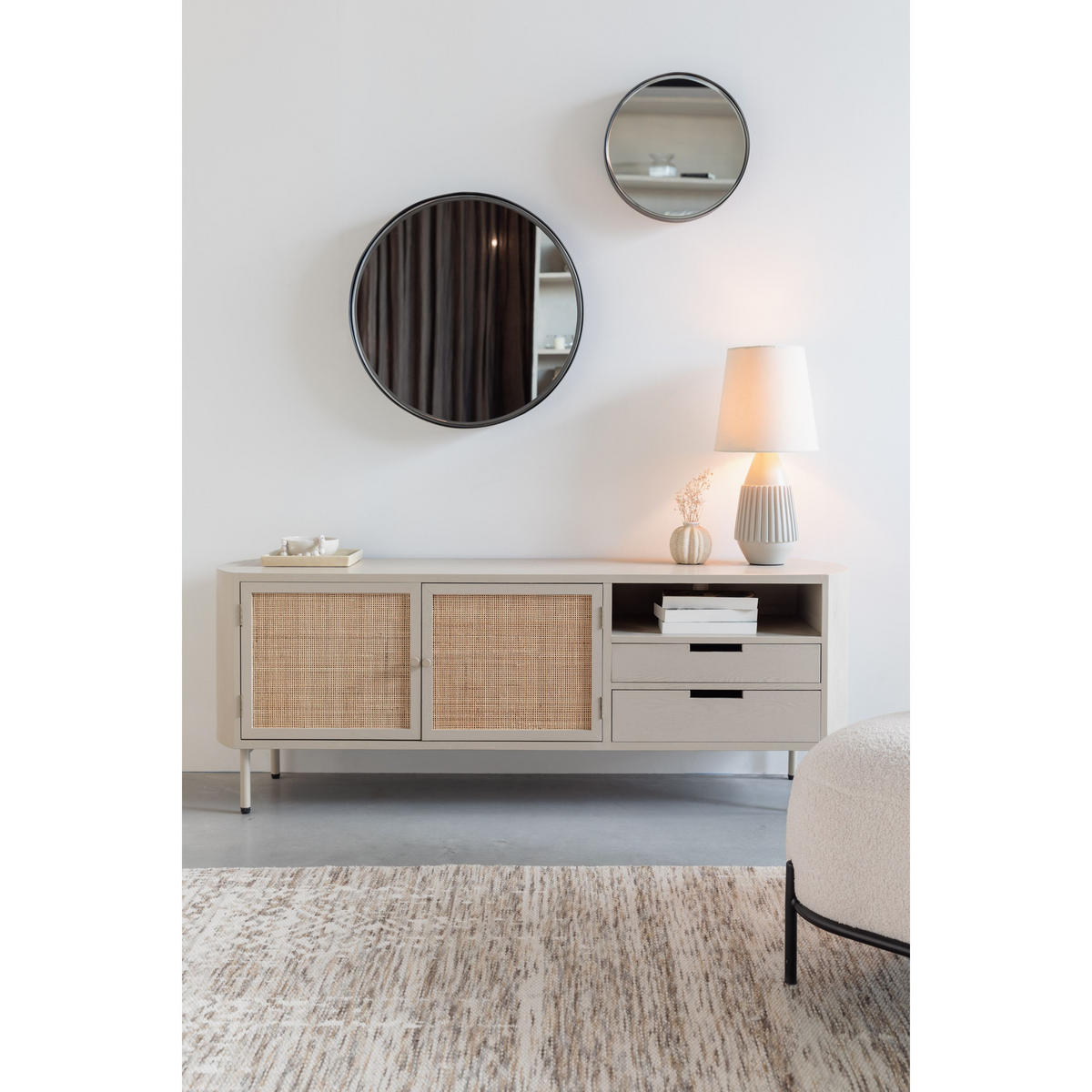 SIDEBOARD Amaya Anrichte/ - Beige, Holzwerkstoff (150/55/38cm) - Housecraft Living