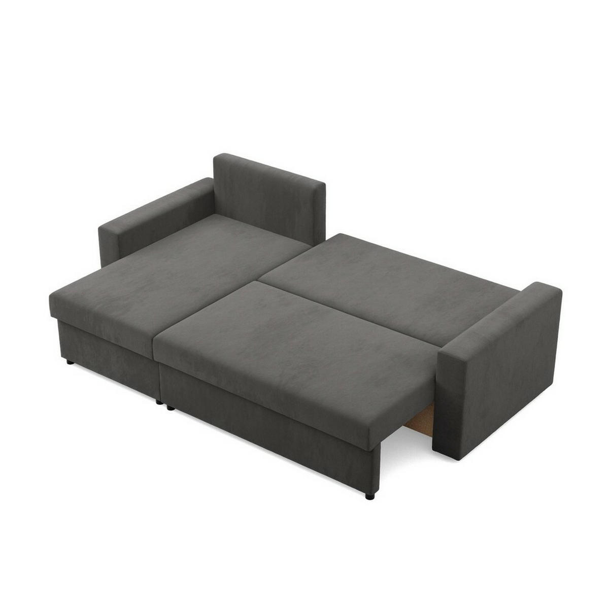 ECKSOFA Neo mit gerader Armlehnen grau - Grau, Textil (231/140cm) - SIMKAM Furniture