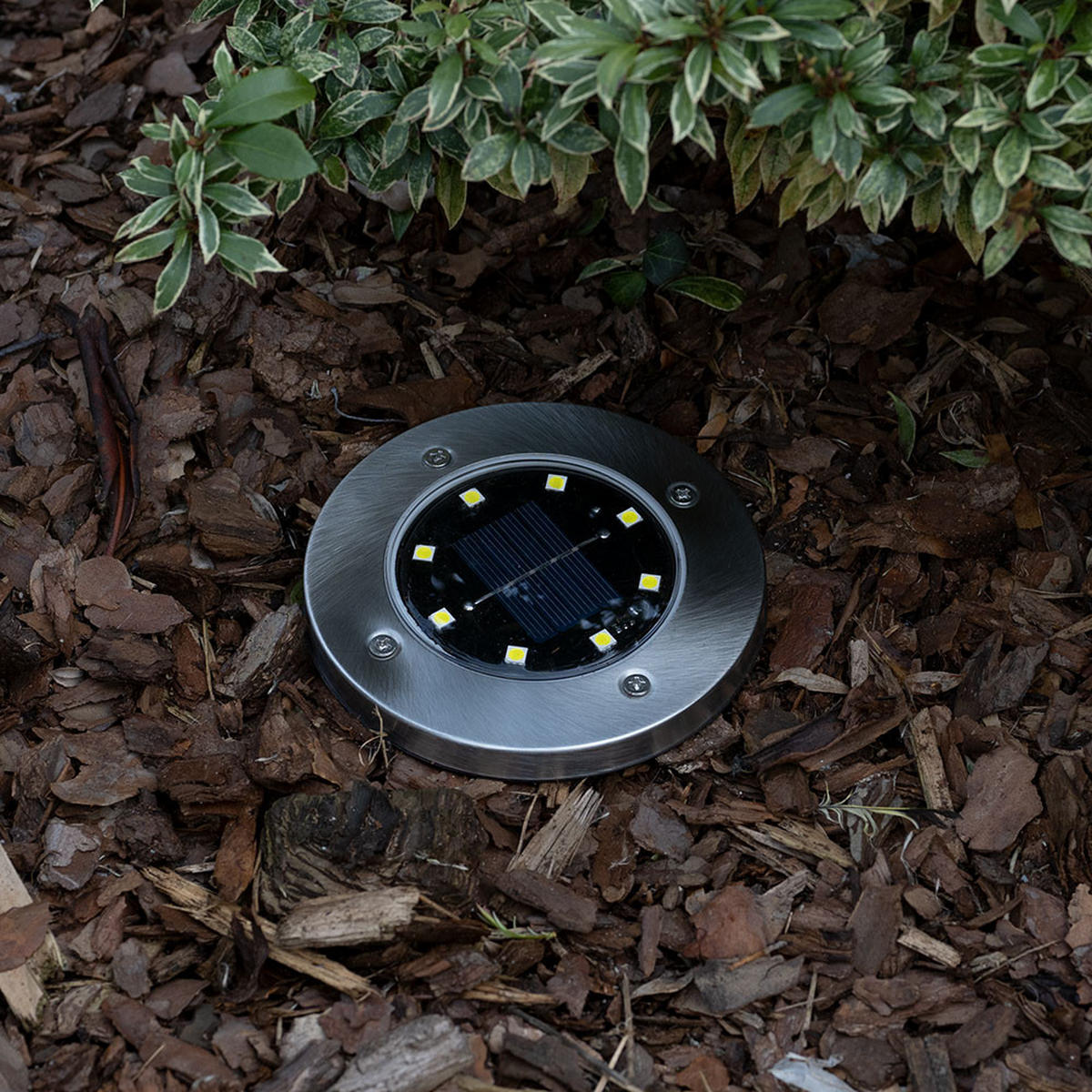 LED AUSSENLEUCHTE Edelstahl Silber 8er Set - Silberfarben, Metall (13/13/11.8cm)