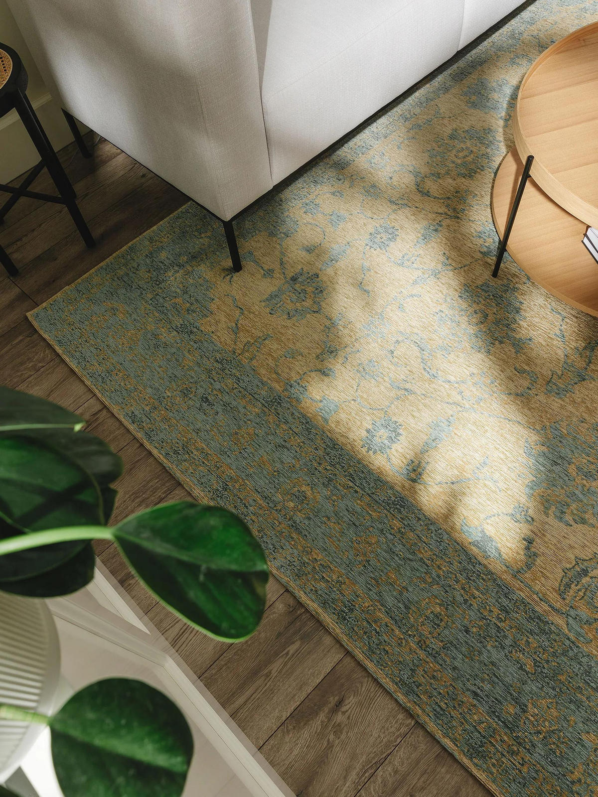 FLACHGEWEBETEPPICH Frencie Blau 120x180 cm - Blau, Textil (120/180cm) - benuta Nest