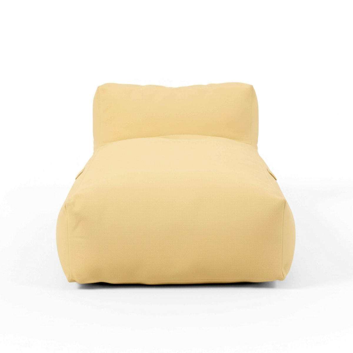 CHAISELONGUE, Hellgelb - Gelb, Textil - Oviala