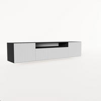LOWBOARD VAREN 200/41/40 cm, Hängender TV-Schrank Anthrazit / Weiß - Anthrazit/Weiß, Holzwerkstoff (200/41/40cm) - MASSENO