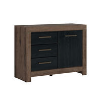 SIDEBOARD Adam Holz und Schwarz - Schwarz, Holzwerkstoff (112/85/45cm) - Petits-meubles