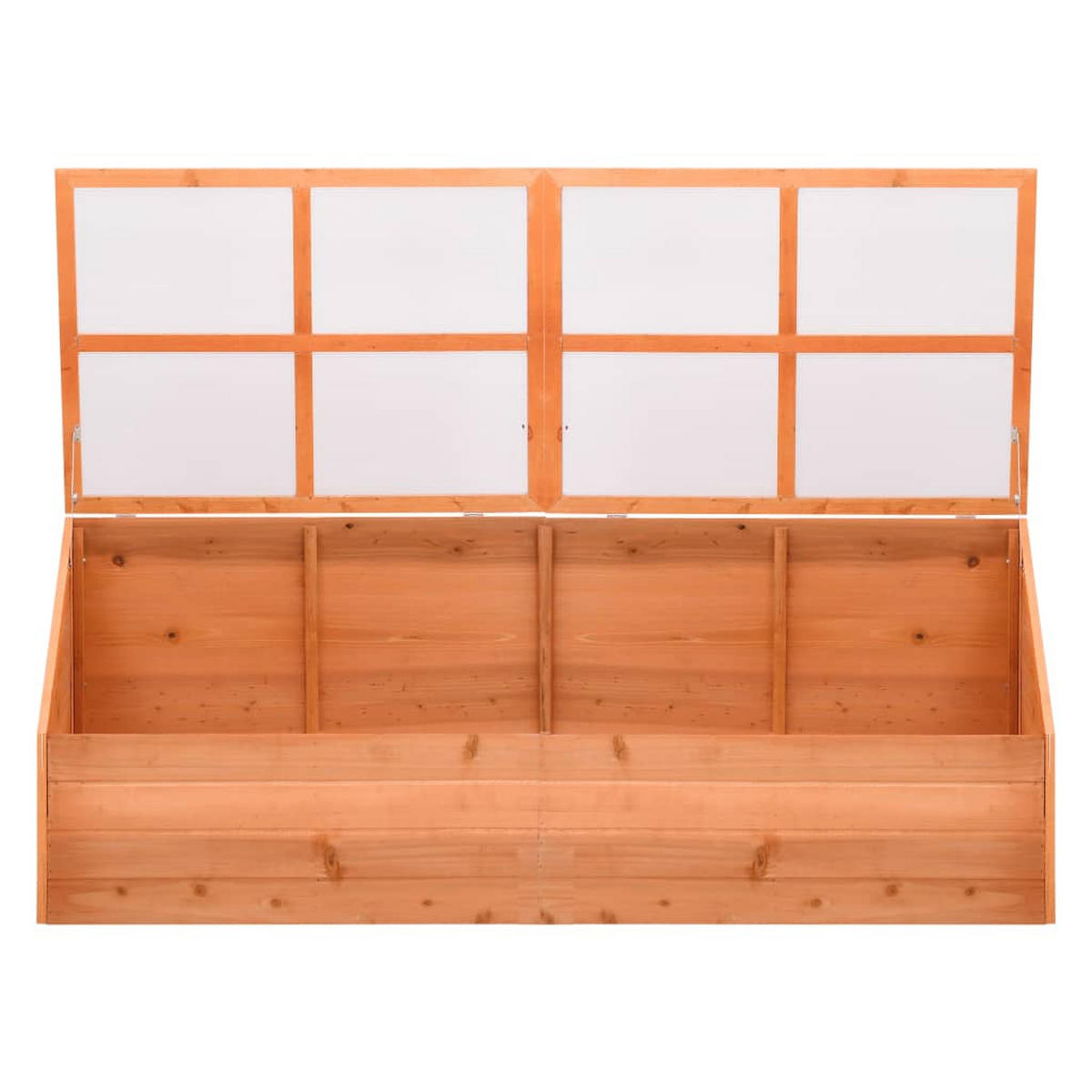 FRÜHBEET Holz 180/57/62 Cm - Braun, Holz (57/62/180cm) - vidaXL