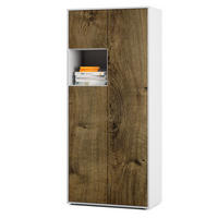 AKTENSCHRANK Amira T10 Eiche Ribbeck 180/80/40 cm - Alteiche, Holzwerkstoff (80/180/40cm) - SIMPLYFURN