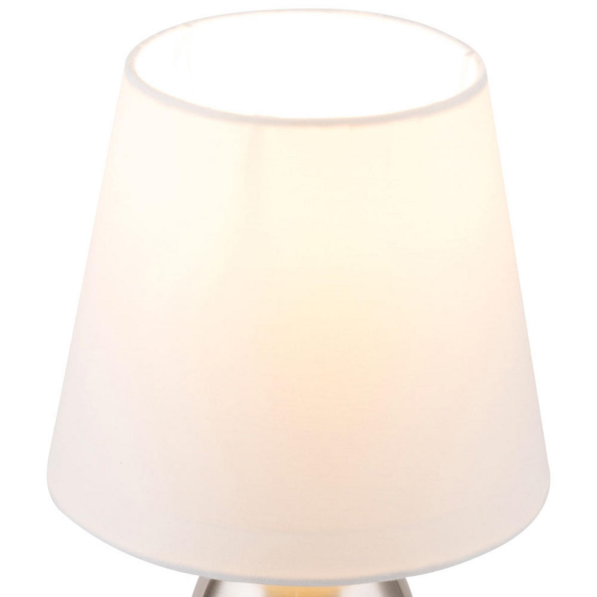 TOUCH TISCHLEUCHTE Textil Grau Metall - Grau, Metall (16/16/31cm) - Globo Lighting