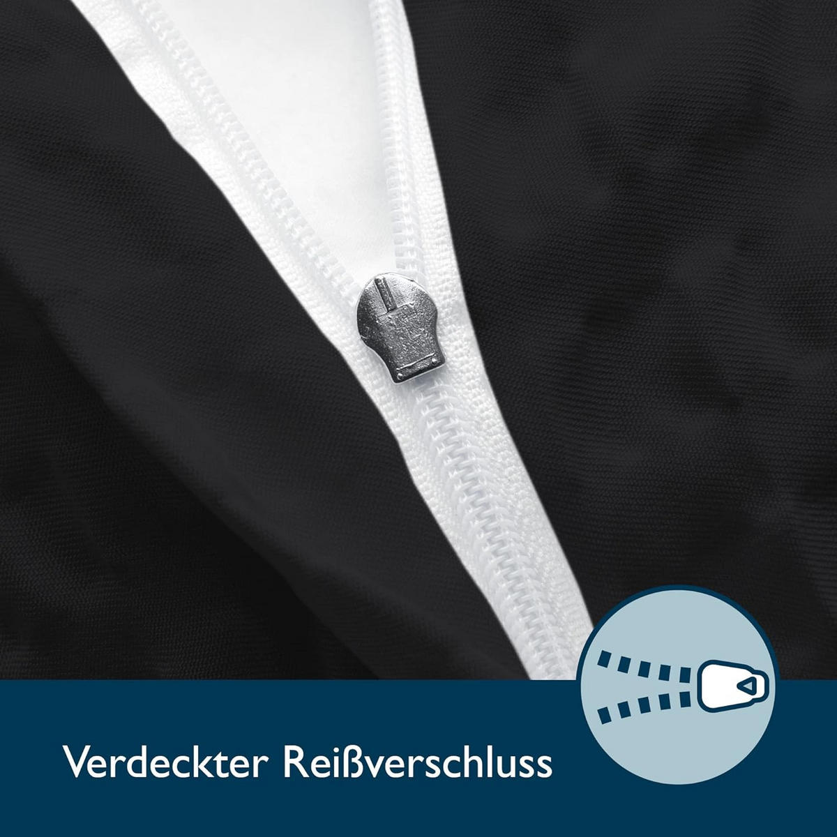 BETTBEZUG Meline 155x220cm + Kissenbezug 80x80cm Schwarz Seersucker (4tlg) - Schwarz, Textil (155/220cm) - Beautissu 