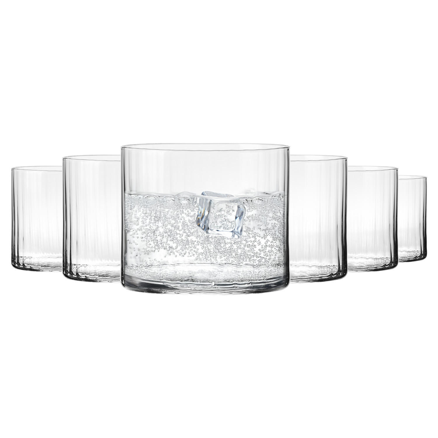 TRINKGLÄSER XNO TUMBLER OPTIC, 6ER-SET, 390 ML - Transparent, Glas (0.39L) - Krosno Glass