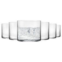 TRINKGLÄSER XNO TUMBLER OPTIC, 6ER-SET, 390 ML - Transparent, Glas (0.39L) - Krosno Glass