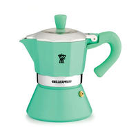 ESPRESSOKOCHER Hellgrün 10.5/14.5/21 cm BELL06CPIND5CX - Hellgrün, Metall (14.5/21/10.5cm) - Pezzetti 