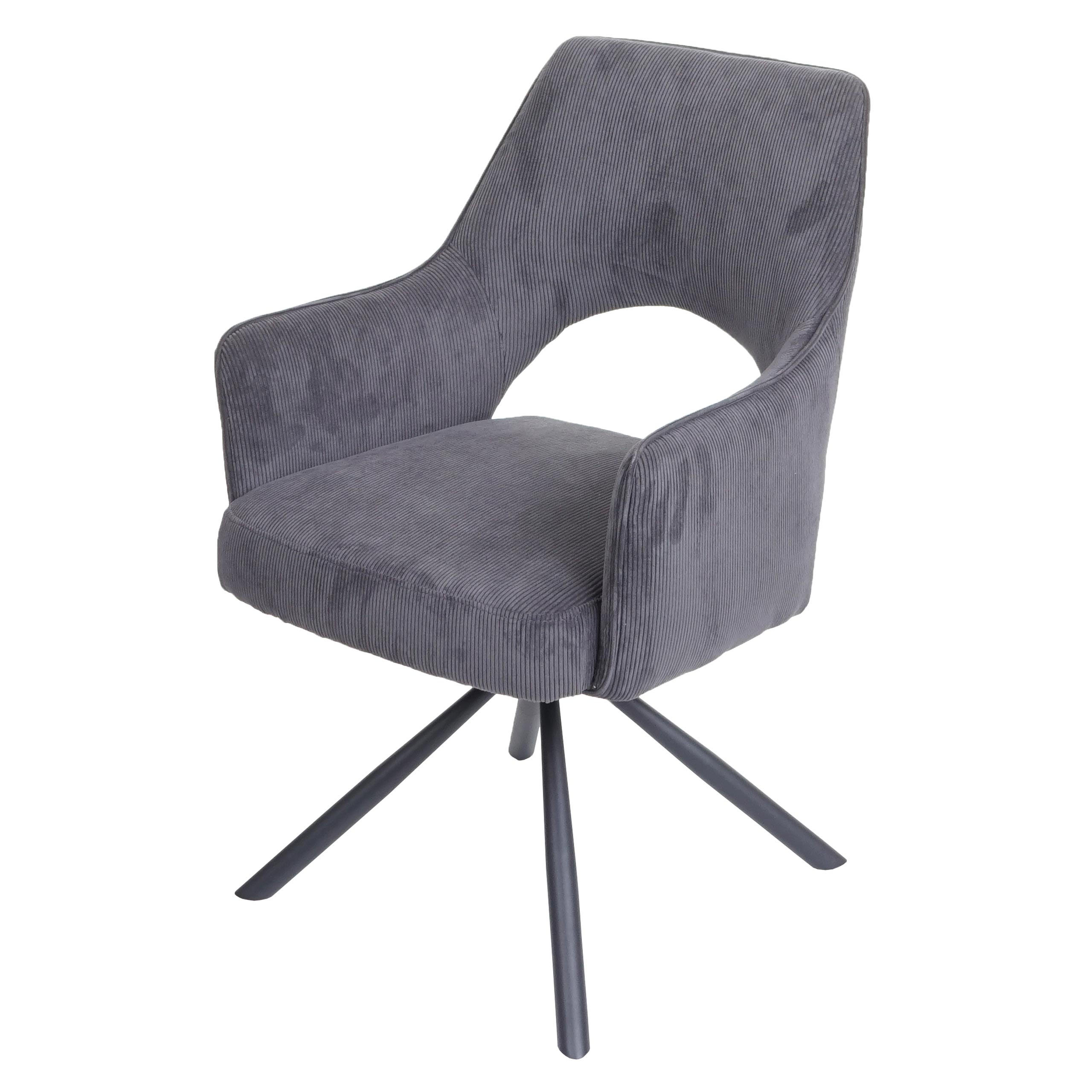 ESSZIMMERSTUHL K3 Braun, Grau - Braun/Grau, Textil (57/89/52cm) - MCW