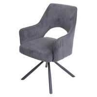 ESSZIMMERSTUHL K3 Braun, Grau - Braun/Grau, Textil (57/89/52cm) - MCW